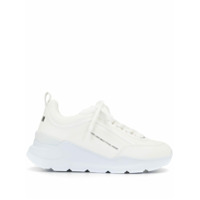 MSGM Tênis College Hiking com cadarço - Branco