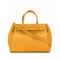 Mulberry Bolsa tote Bayswater com logo - Amarelo