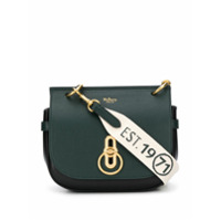 Mulberry Bolsa transversal Amberley com logo na alça - Verde