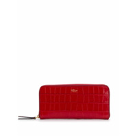 Mulberry Carteira com zíper e gravação - Vermelho