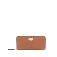 Mulberry Carteira de couro com placa de logo - Marrom