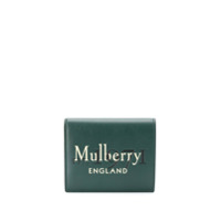 Mulberry heritage leather trifold wallet with logo embossed print - Verde