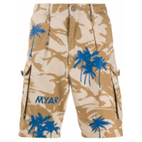 Myar Bermuda cargo com estampa camuflada - Neutro