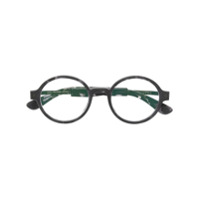 Mykita Armação de óculos com efeito tartaruga x Maison Margiela - Preto