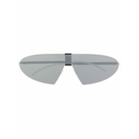 Mykita Óculos de sol aviador futurista - Prateado