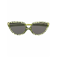 Mykita Óculos de sol gatinho com animal print - Verde
