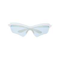 MYKITA+MAISON MARGIELA Óculos de sol oversized x Mykita com lentes coloridas - Branco