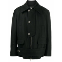 Namacheko Casaco com abotoamento prateado - Preto