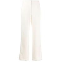 Nanushka Calça pantalona cintura alta - Branco