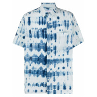Nanushka Camisa mangas curtas Adam com tie-dy - Azul