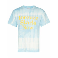 Nasaseasons Camiseta Forever Starts Now com estampa tie dye - Azul