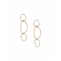 Natalie Marie 9kt yellow gold Calder drop earrings - Dourado