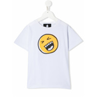 Natasha Zinko Kids Camiseta com estampa de smiley - Branco