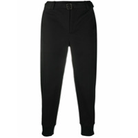 Neil Barrett Calça cropped com cinto - Preto