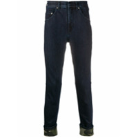Neil Barrett Calça jeans skinny com estampa camuflada - Azul