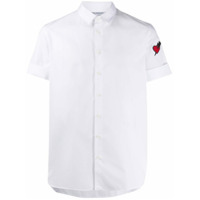 Neil Barrett Camisa com patch de coração - Branco