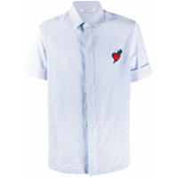 Neil Barrett Camisa Punk'ed Heart com mangas curtas - Branco