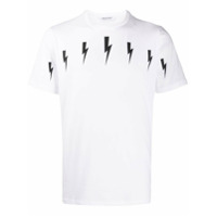Neil Barrett Camiseta com estampa de raios - Branco