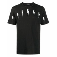 Neil Barrett Camiseta com estampa de raios - Preto