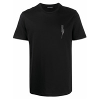 Neil Barrett Camiseta com estampa de raios - Preto