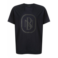 Neil Barrett Camiseta com estampa monogramada - Preto