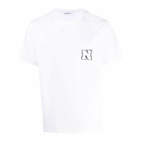 Neil Barrett Camiseta com patch de logo - Branco
