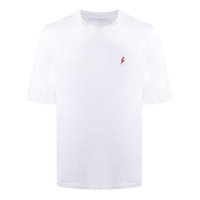 Neil Barrett Camiseta com patch de raios - Branco