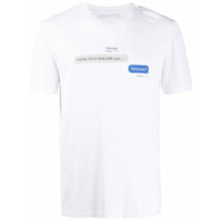 Neil Barrett Camiseta decote careca com estampa - Branco