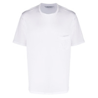 Neil Barrett Camiseta decote careca com patch de logo - Branco