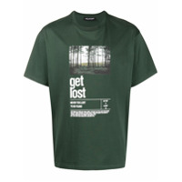 Neil Barrett Camiseta Get Lost com estampa gráfica - Verde