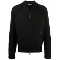 Neil Barrett Cardigan de tricô com zíper frontal - Preto