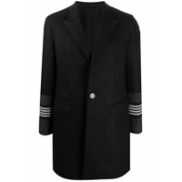 Neil Barrett Casaco com punhos listrados - Preto