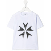Neil Barrett Kids Camiseta com estampa geométrica - Branco