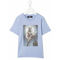 Neil Barrett Kids Camiseta com estampa gráfica - Azul