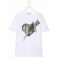 Neil Barrett Kids Camiseta com logo - Branco