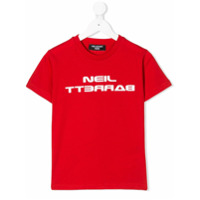 Neil Barrett Kids Camiseta com logo - Vermelho