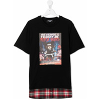 Neil Barrett Kids Camiseta Ninja Bears - Preto