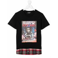 Neil Barrett Kids Camiseta Ninja Bears - Preto