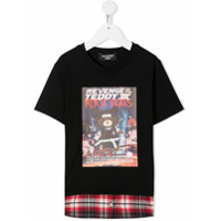 Neil Barrett Kids Camiseta Revenge of the Teddy Bears - Preto