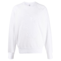 Neil Barrett Moletom Art School Unicorn com patch - Branco