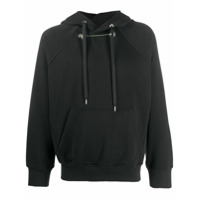Neil Barrett Moletom com capuz e detalhe de corrente - Preto