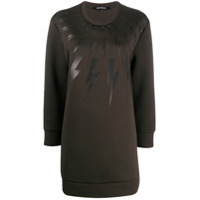 Neil Barrett Moletom com padronagem de raios - Marrom