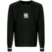 Neil Barrett Moletom com patch de slogan - Preto