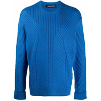 Neil Barrett Suéter de tricô canelado - Azul