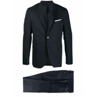 Neil Barrett Terno com abotoamento simples - Azul