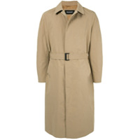 Neil Barrett Trench coat com cinto - Marrom