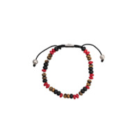 Nialaya Jewelry Pulseira ajustável de pedras - Preto