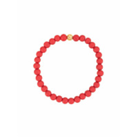 Nialaya Jewelry Pulseira bicolor com contas - Vermelho