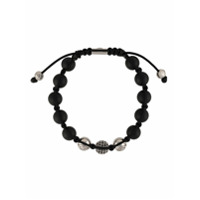 Nialaya Jewelry Pulseira com aplicação de contas - Preto