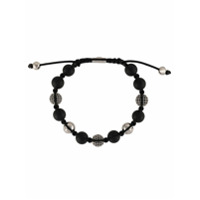 Nialaya Jewelry Pulseira com aplicação de contas - Preto